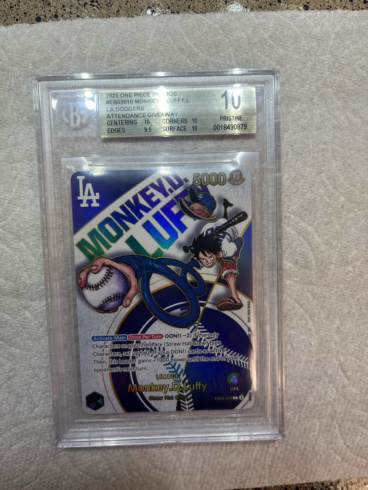 Monkey.D.Luffy 2025 Promotional Cards #EB02-010 Foil (Dodgers x One Piece) Price Guide - Sports Card Investor Monkey.D.Luffy 2025 Promotional Cards #EB02-010 Foil (Dodgers x One Piece) Price Guide - Sports Card Investor