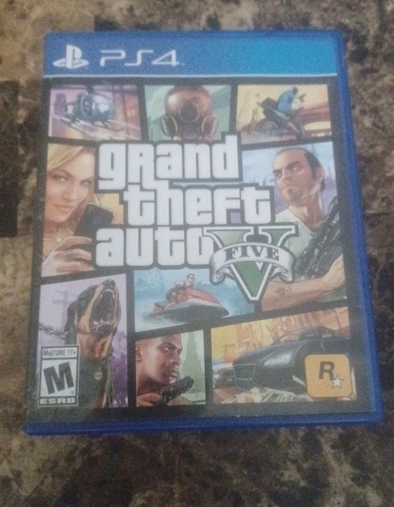 Grand Theft Auto V 5 PS4 (Sony PlayStation 4, 2014) Complete W/ Manual & Map