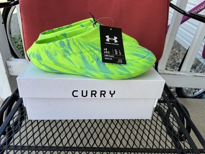 Curry FoamTro Slides Under Armour Men s 8 USA - Hyper Prism Green