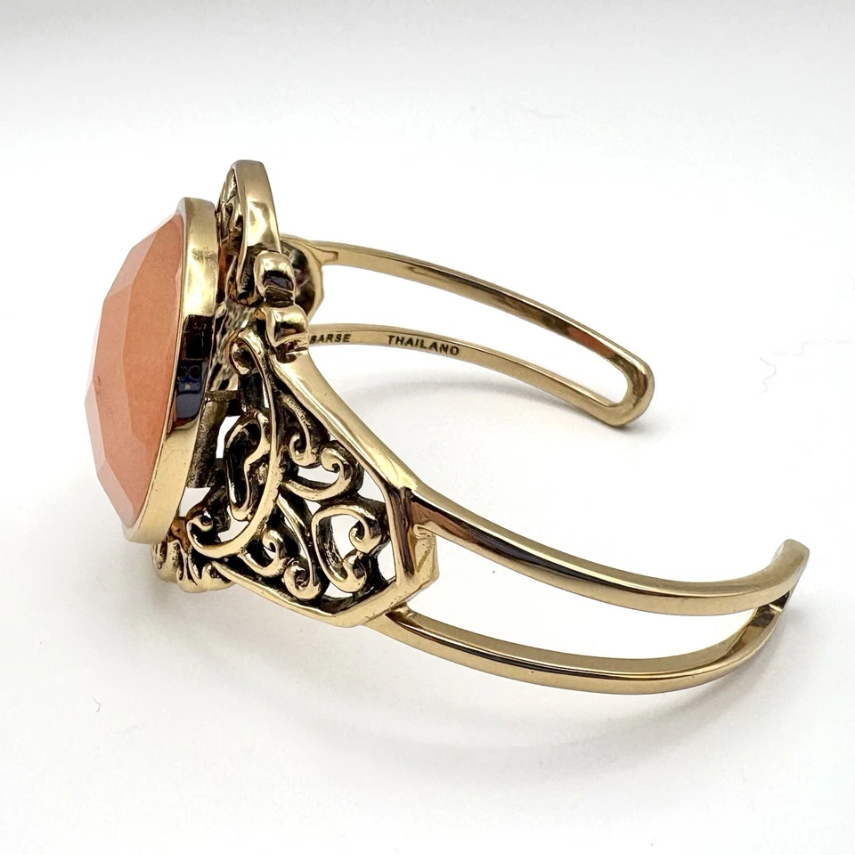 Brazalete Studio Barse Natural Melocotón Aventurina Dorado Bronce Suroeste Foto 4 de 4