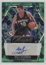 2024-25 Panini Mosaic Scripts Green Ice Prizm Wally Szczerbiak #MS-WSM Auto 2a5
