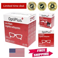 Convenient 252 Count Eyeglass Wipes Pre-Moistened for Home, School Auto