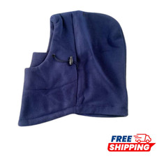 Winter Balaclava Fleece Ski Mask Face Cover Neck Warmer Hood Thermal Navy Blue