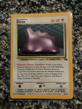 Ditto [1st Edition] #3 Prices | Pokemon Fossil | Pokemon Cards