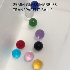 Glass Marbles Transparent Balls In Baked Colours Handmade Materials Pinball 25mm