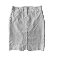 Express Design Studio Women's Pencil Skirt Size 2 Gray Lined Office Career Slit