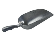 Vintage Large Metal Aluminium Grain Flour Metal Scoop