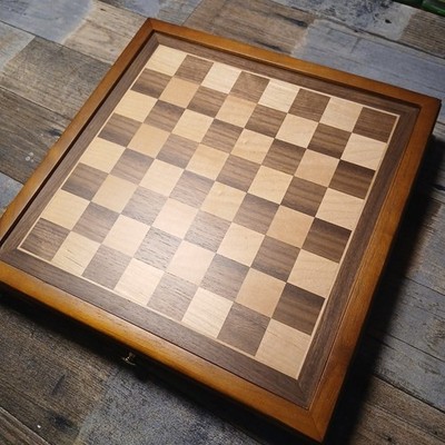 Premium XXL Holz Disgn Staunton Schachspiel Mit Schubladen Exklusiv Edel Massiv