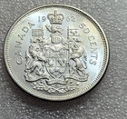 1962 50 Cents Canada BU Queen Elizabeth II. #312