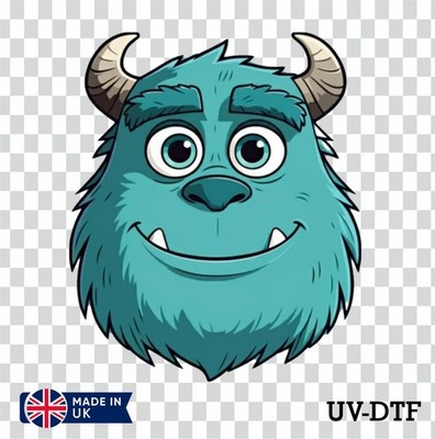 Monsters University UV DTF Aufkleber - Glas Laptop Becher Tasse jh202