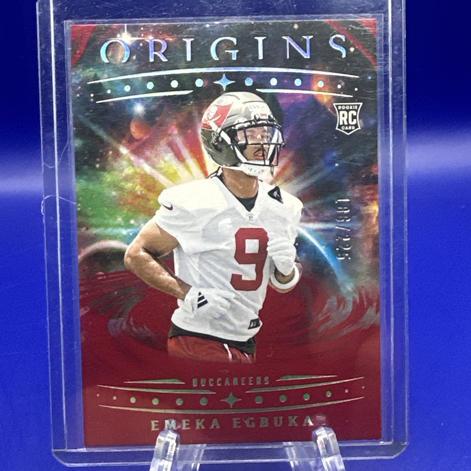 2025 Panini Origins - Rookies Emeka Egbuka, Emeka Egbuka #146 Red /225 (RC)