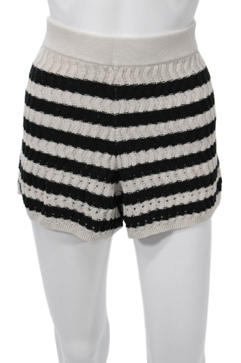 Everlane Unisex Classic Striped Beige Organic Cotton Shorts Size XSFree Shipping in US $100+ Orders | $6.95 Orders Below