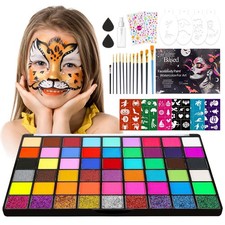 Painting Kit,54 Colours Paints For Children Adult Include Glitter Paint,UV ...