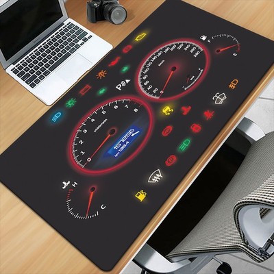 40*90cm Car Dashboard HD Printed Desk Mat - XXL Rubber Non-Slip Mousepad with Re