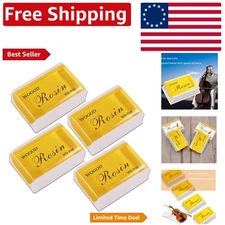 Handmade Natural Rosin 4 Pack - Low Dust, Strong Adhesion for String Instruments
