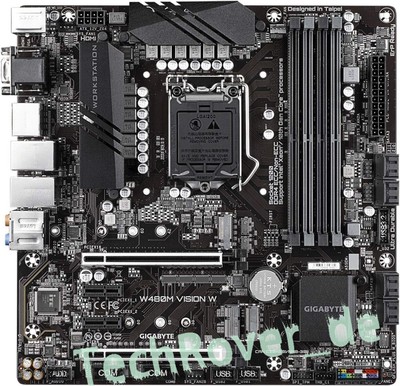 Gigabyte W480M Vision W LGA1200 Support Intel 10/11th core w1200 w1300