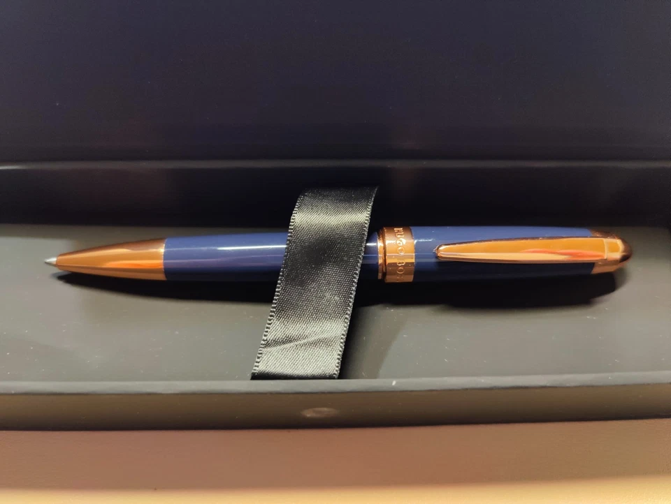 Boss Drehkugelschreiber Blau/Rosegold