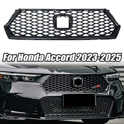 Type-R Style Aftermarket Honeycomb Front Grille Grill For Honda Accord 2023-2025