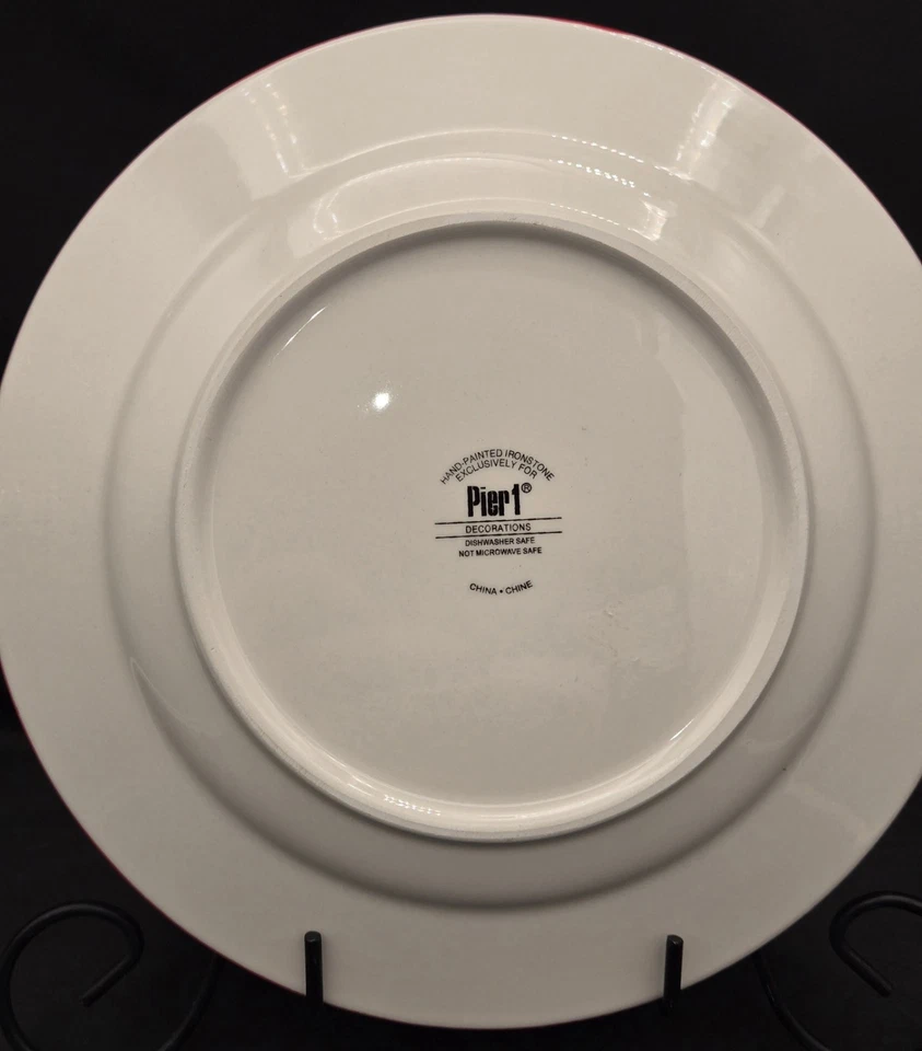 Juego de 4 platos pequeños adorno de arco pintado a mano Pier 1 Foto 4 de 4