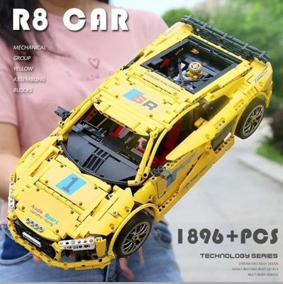 Mould King 13127 AUDI R8, 1:10. Assembled, comes with manual. No box.