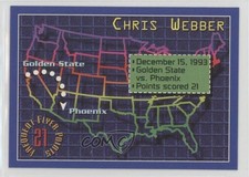 1993-94 Topps Stadium Club Frequent Flyer Points Chris Webber #2 HOF 0y8