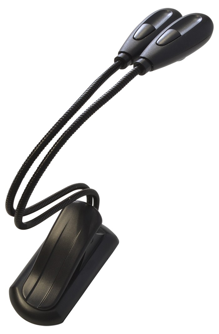 Music Stand Light Clip-On With Dual LED Lamps