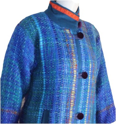 FRENCH FIBER ARTIST Lisa Minard Art-to-Wear Hand-Woven Mohair