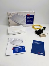 Tim Smart Modem Technicolor  Modem WiFi ADSL e Fibra bianco con scatola tim