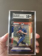 2016 Panini Prizm - Rookie Jared Goff #208 Red White & Blue Disco Prizm (RC)