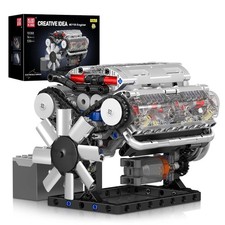 For Adults V8 Combustion Engine Model Building Kits Internal DIY Hobby