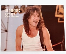 EDDIE VAN HALEN LIVE~ORIG 1988 POSTER~FULL PAGE PRINT MAGAZINE PINUP CLIPPING