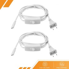 2pcs - T4 T5 T8 LED Tube Light Power Cord 1.8M 6FT Extension Cable Wire