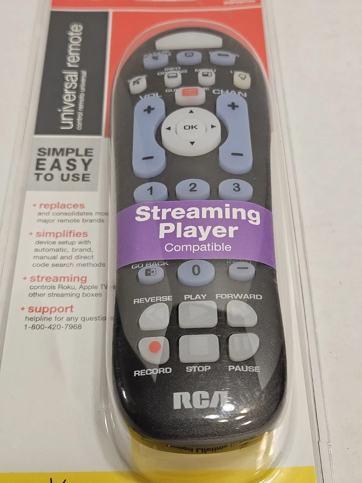 RCA Platinum Pro 3-Device Big-Button Univ Remote w/ Streaming & Dual Navigation - Image 2 of 4