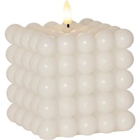 Star Trading Led-Wachskerze 'Flamme Dot' WüRfelform, Weiß, Warmwhite Led, Ca. 10