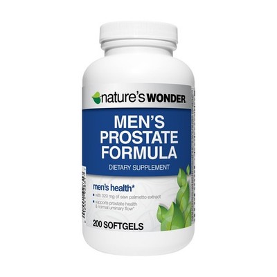 Nature's Wonder Men's Prostate Formula with Saw 200 Count (Pack of 1)
