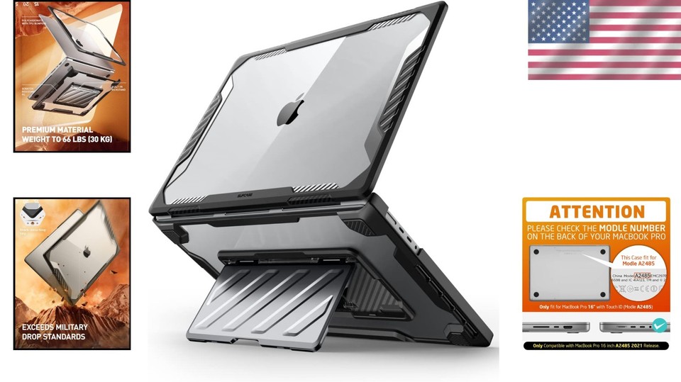 Leather Laptop Bag With Handle For MacBook Pro 14 Inch