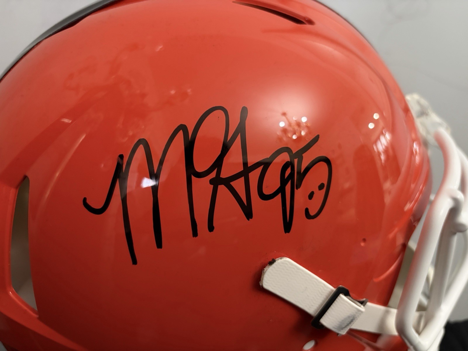 Myles Garrett Autographed Signed Cleveland Browns Helmet Riddell 2024 Speed Authentic 