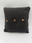 Harley-Davidson Black Faux Leather Throw Pillow Bar & Shield Logo 12” — photo 3