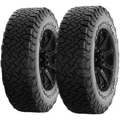 (QTY 2) LT215/75R15 BFG All-Terrain T/A KO3 100/97S LRC White Letter Tires