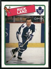 1988-89 O-Pee-Chee Rick Lanz #225 Toronto Maple Leafs