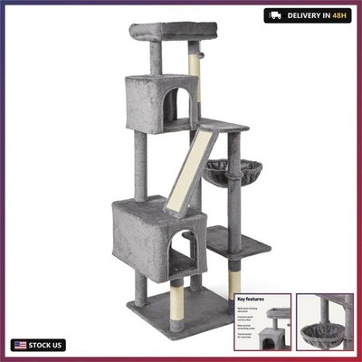 Indoor Cat & Kittens Multi-Level Climbing Activity Tower with Scratching Post