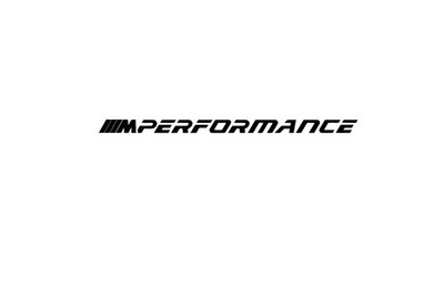 2 er Set BMW M Performance Aufkleber, Sticker 20cm länge