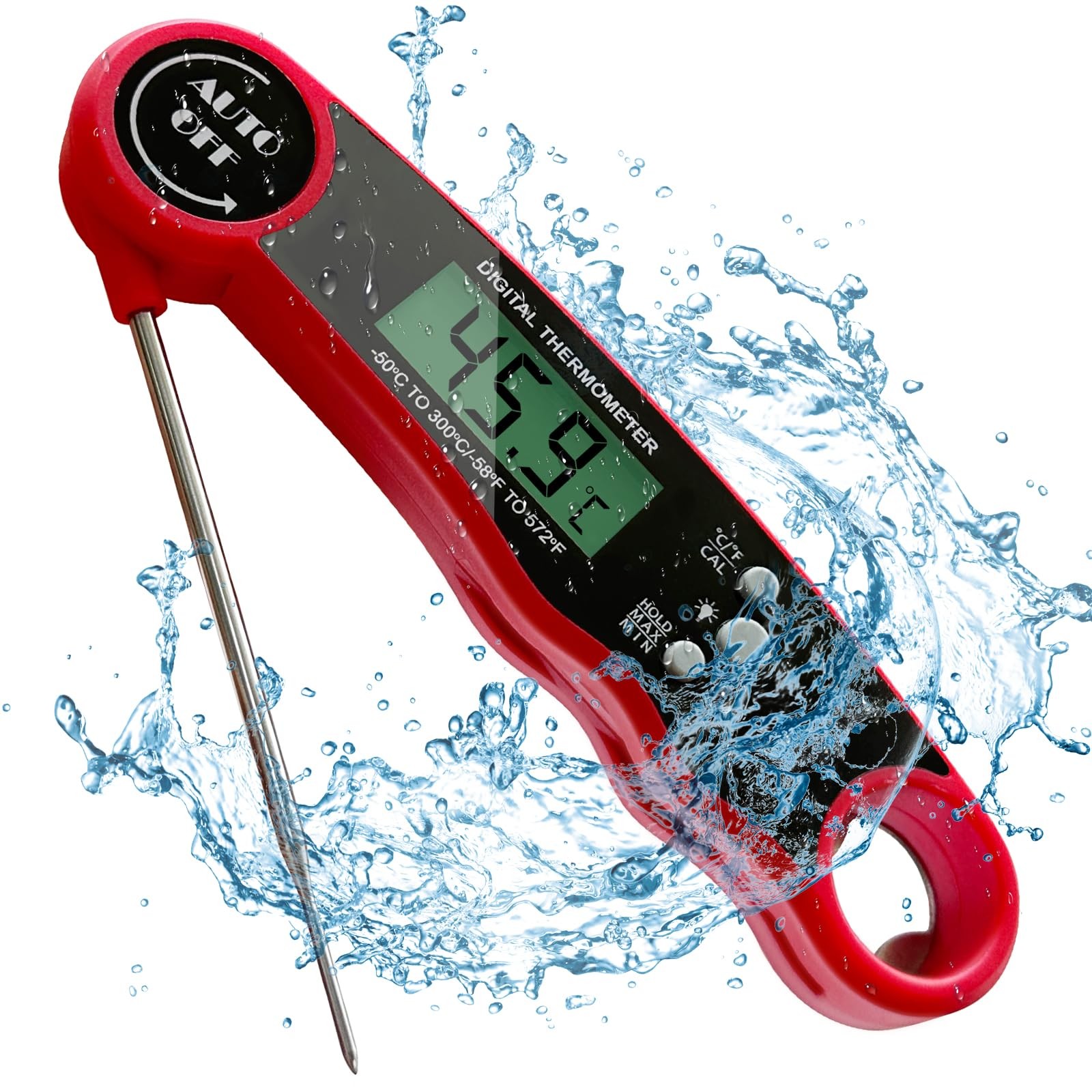 Meat Thermometer Digital for Cooking and Grilling Collapsible Probe with Magnet