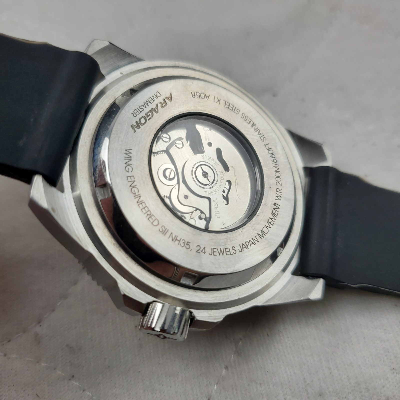 ARAGON DIVEMASTER PROFESSIONAL AUTOMATIC A058 BLA… - image 7