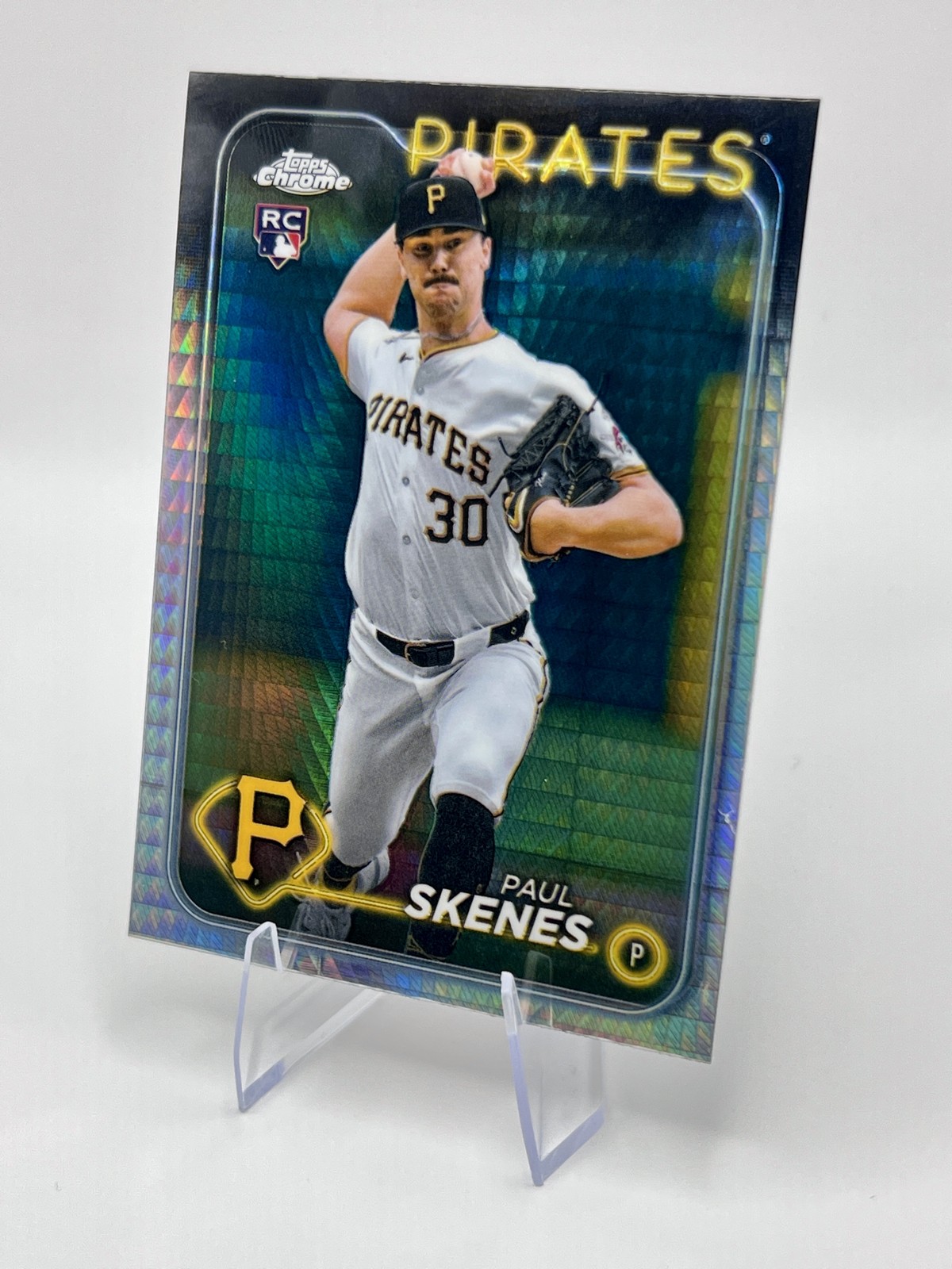 2024 Topps Chrome Update Series Paul Skenes #USC88 Prism Refractor (RC) Pirates