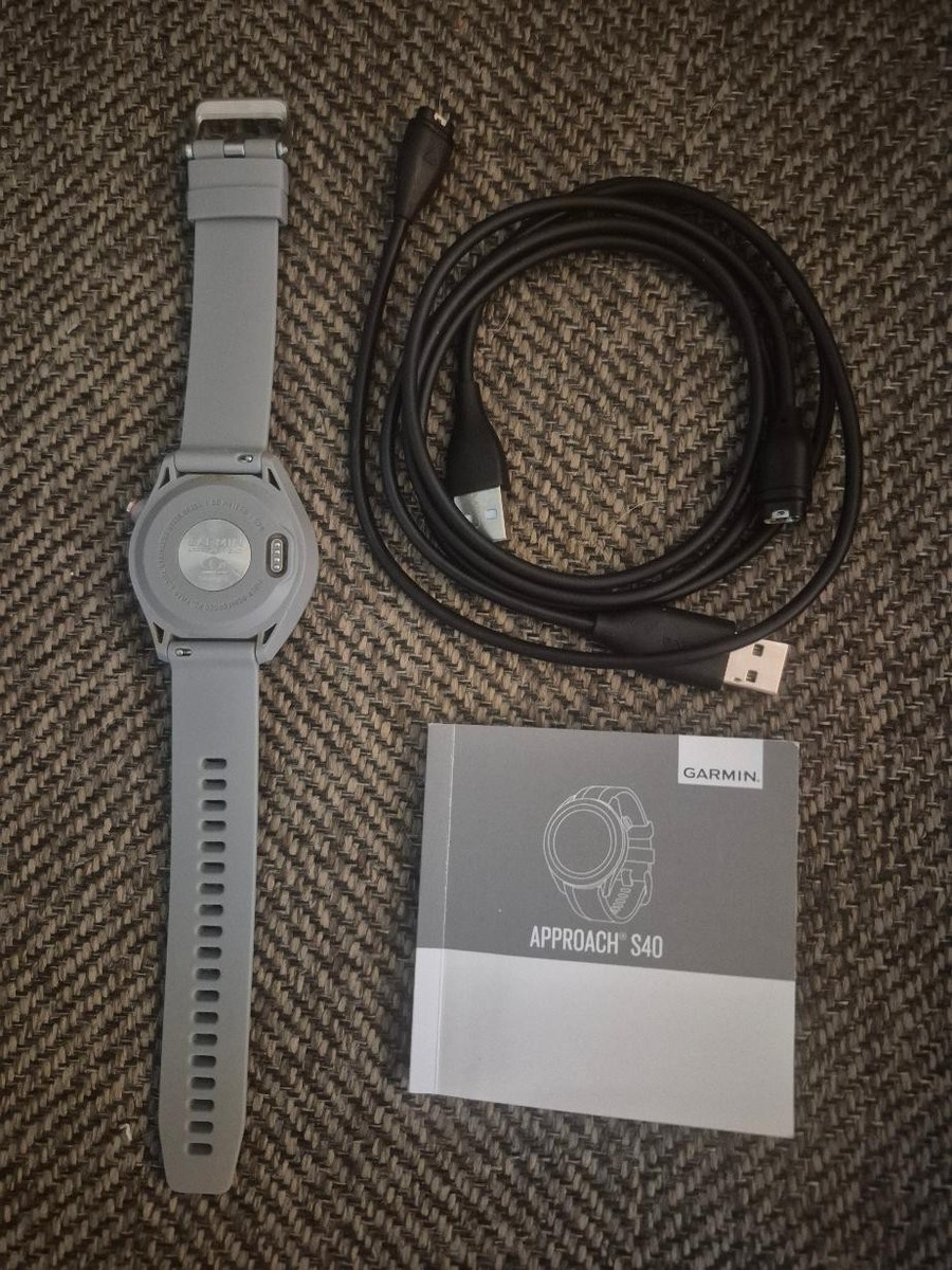 Garmin Approach S40 Golf GPS Smartwatch - GREY GRAY - READ | eBay