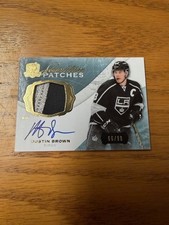 2014-15 Dustin Brown Upper Deck The Cup Signature Patches hockey card #SP-DB