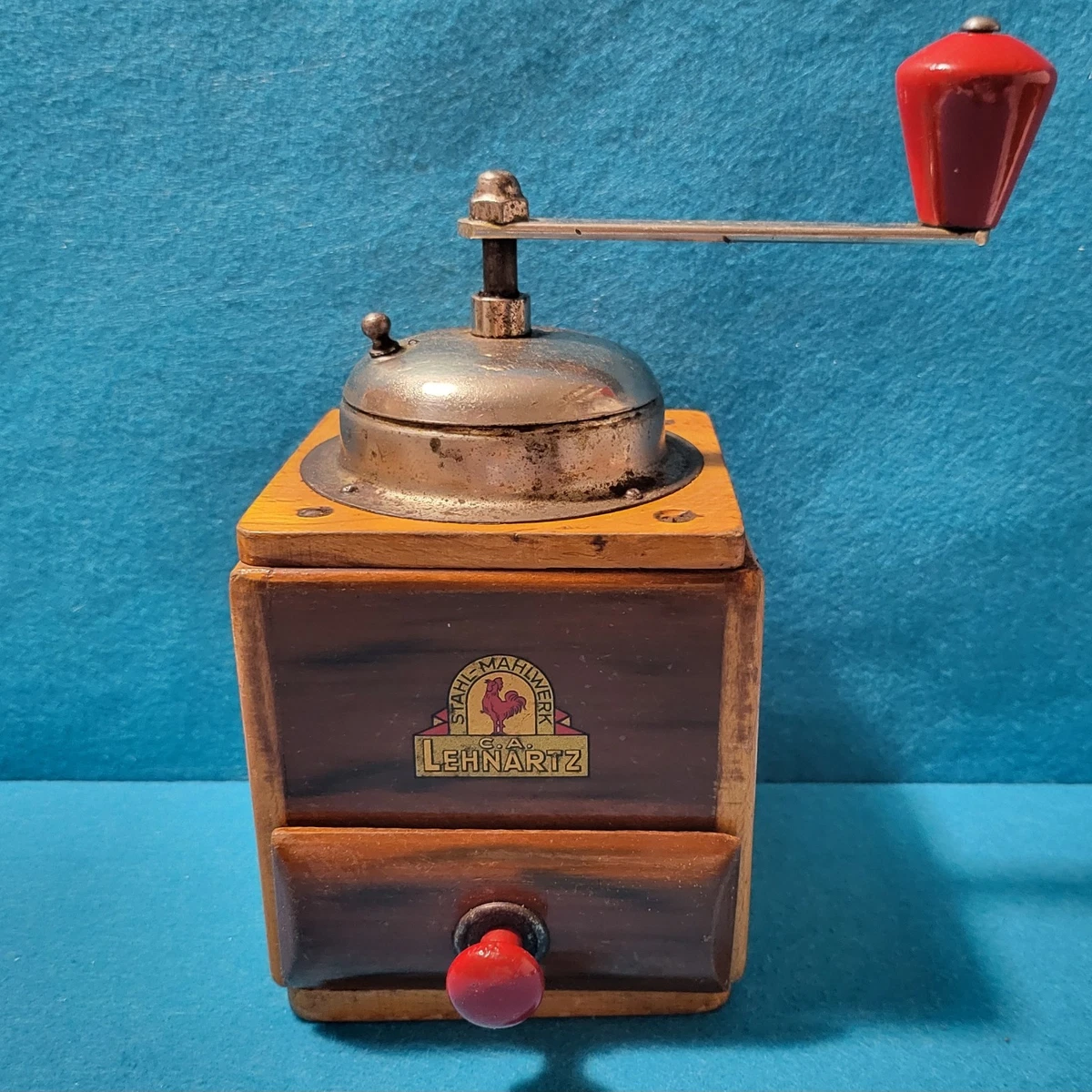 Moulin à Café Manuel CAPER - Bois De Frêne - Meule Acier Réglable - NEUF