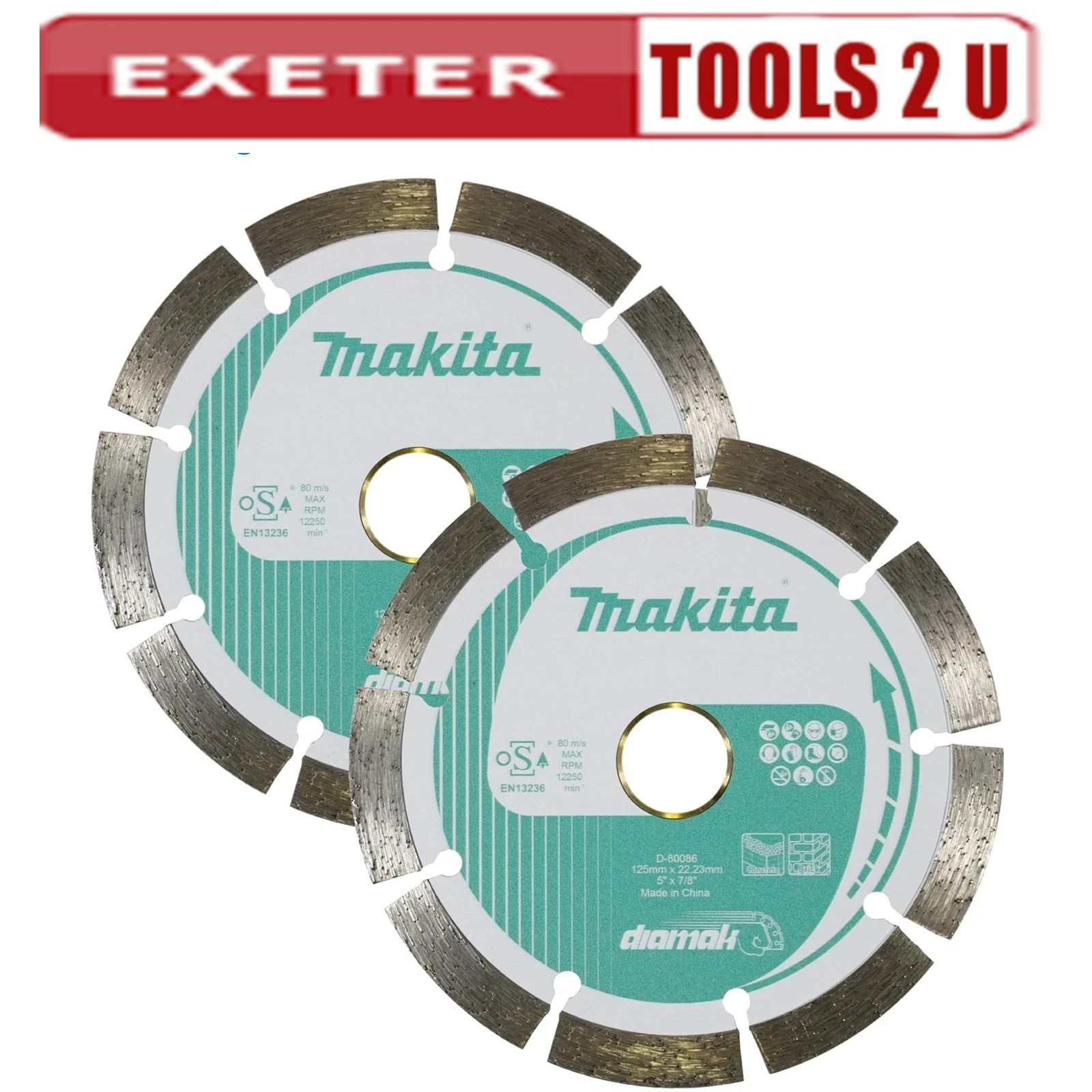 Makita D-80086 Blade 125mm Universal Dry/Wet Segmented Diamond Blade - Image 7