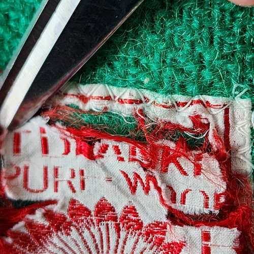 Vintage 1930s 4 Point Wool Trading Blanket Full Green Black Trapper Indian Label - Picture 7 of 22